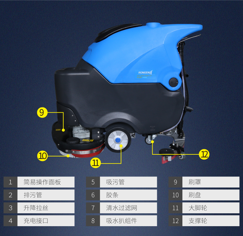 容恩手推式洗地机（R70BT）(图13)
