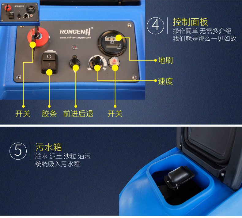 容恩手推式洗地机（R70BT）(图9)